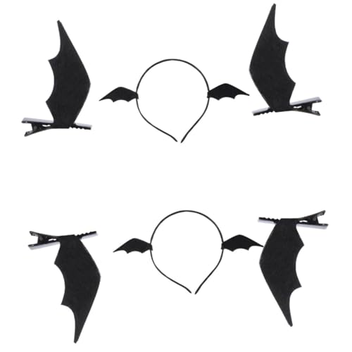 PRETYZOOM 6 Stück Fledermausflügel Haarspange Knall Stirnband Halloween -haarklammern Hornhaarklammern Haarband Flügel Haarspangen Kostüm Make -up -stirnbänder Alligator Maske Vlies Black PRETYZOOM 6 Stück Fledermausflügel Haarspange Knall Stirnband Halloween -haarklammern Hornhaarklammern Haarband Flügel Haarspangen Kostüm Make -up -stirnbänder Alligator Maske Vlies Black von PRETYZOOM