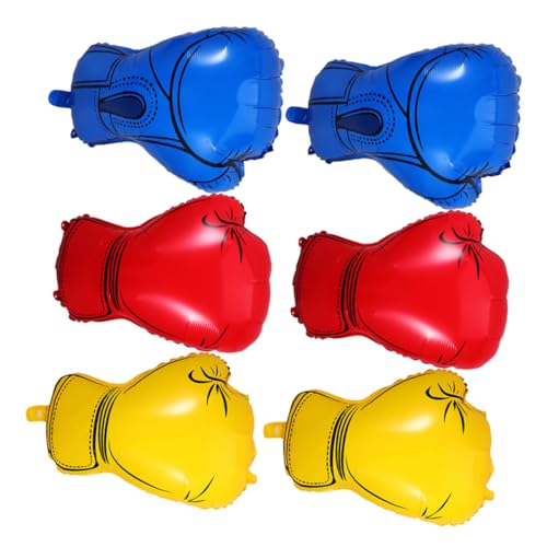 PRETYZOOM 6 Stück Teiliges Boxing Foil Balloons Langlebige Einfach Aufzublasende Bunte Boxhandschuh Ballons für Wrestling und Box Partydekorationen Jungen Geburtstag und Sportevents PRETYZOOM 6 Stück Teiliges Boxing Foil Balloons Langlebige Einfach Aufzublasende Bunte Boxhandschuh Ballons für Wrestling und Box Partydekorationen Jungen Geburtstag und Sportevents von PRETYZOOM