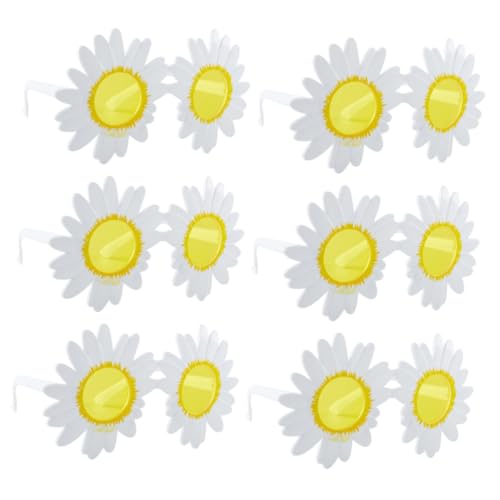 PRETYZOOM 6 Stück Teiliges Sonnenblumen Daisy Brillen für Partys Dekorative Kostümbrille Fotorequisiten für Feiern für Luau und Strandpartys PRETYZOOM 6 Stück Teiliges Sonnenblumen Daisy Brillen für Partys Dekorative Kostümbrille Fotorequisiten für Feiern für Luau und Strandpartys von PRETYZOOM