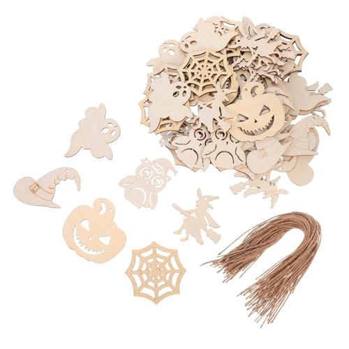 PRETYZOOM 60 Stück Teiliges Halloween Bastelset aus Unbehandeltem Holz mit und Kürbisformen Kreative DIY Holzornamente für Fördert Feinmotorik und Halloween Dekoration PRETYZOOM 60 Stück Teiliges Halloween Bastelset aus Unbehandeltem Holz mit und Kürbisformen Kreative DIY Holzornamente für Fördert Feinmotorik und Halloween Dekoration von PRETYZOOM