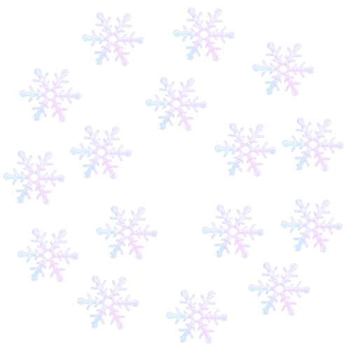 PRETYZOOM Exquisites Glitzer-konfetti 600 Stück Schneeflocken-papierschnitzel Weiß Festliche Weihnachtsdekoration Für Partys von PRETYZOOM