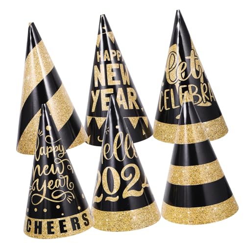 PRETYZOOM Goldene Neujahrsparty Papierhüte Kegelhüte Für Silvesterfeiern Fotorequisiten Und Festliche Dekoration Ideale Partyhüte Für Neujahrsevents PRETYZOOM Goldene Neujahrsparty Papierhüte Kegelhüte Für Silvesterfeiern Fotorequisiten Und Festliche Dekoration Ideale Partyhüte Für Neujahrsevents von PRETYZOOM