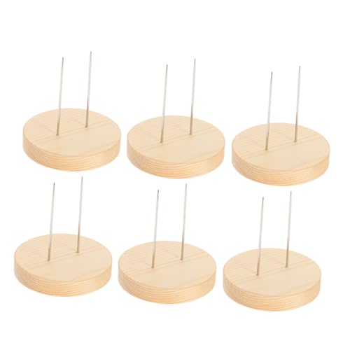 PRETYZOOM 6Stücke Puppenständer Mit Holzbasis Doppelte Stahlnadel Für Nadelfilz Puppen Stabiler Halter Für Actionfiguren Puppen Zur Aufbewahrung von PRETYZOOM