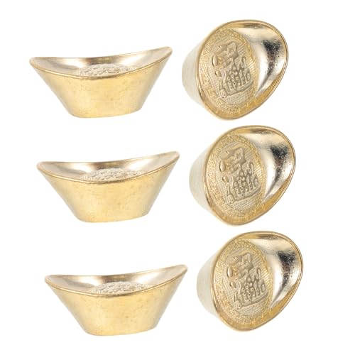 PRETYZOOM 6st Barren-Ornament Dekorativ Staubstecker Charme Ornamente Glückverheißender Schmuck Klingglöckchen Die Mini- Für Büro Schwimmbad Barren Silberbar Golden Kupfer PRETYZOOM 6st Barren-Ornament Dekorativ Staubstecker Charme Ornamente Glückverheißender Schmuck Klingglöckchen Die Mini- Für Büro Schwimmbad Barren Silberbar Golden Kupfer von PRETYZOOM