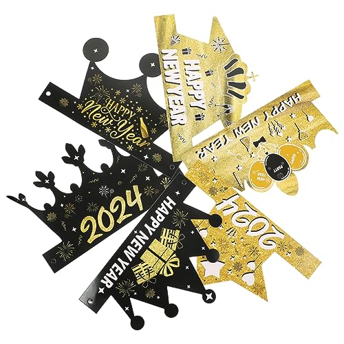 PRETYZOOM 6st Partyhüte Für Neujahrs-selfie-requisiten Jahr Dekoration Grad Cap Kuchendeckel Frohes Neues Jahr Kappen Hut Für Das Neue Jahr 2024 Partyhut Kronen Silvestermützen Papier PRETYZOOM 6st Partyhüte Für Neujahrs-selfie-requisiten Jahr Dekoration Grad Cap Kuchendeckel Frohes Neues Jahr Kappen Hut Für Das Neue Jahr 2024 Partyhut Kronen Silvestermützen Papier von PRETYZOOM