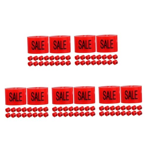 PRETYZOOM 750 Stck. Hanger Marker Tags aus Kunststoff Farbige Etiketten für Bekleidungsbügel Passend Langlebig Flexibel für Verkaufsförderung und Inventarverwaltung im Einzelhandel von PRETYZOOM