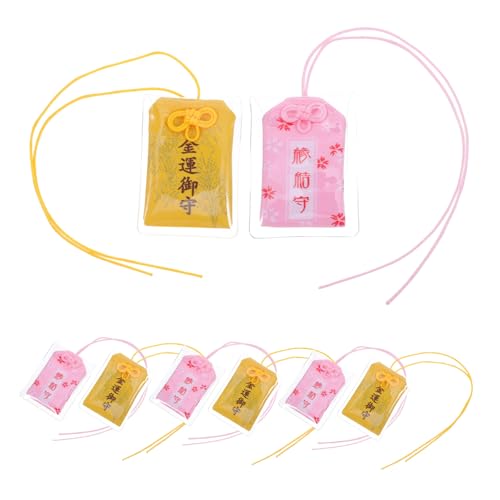PRETYZOOM 8 Sätze Handgefertigter Japanischer Omamori Glücksanhänger Teilig für Gesundheit und Wohlstand PVC Hülle für Auto Rückspiegel DIY Glücksbringer zur Steigerung des PRETYZOOM 8 Sätze Handgefertigter Japanischer Omamori Glücksanhänger Teilig für Gesundheit und Wohlstand PVC Hülle für Auto Rückspiegel DIY Glücksbringer zur Steigerung des von PRETYZOOM