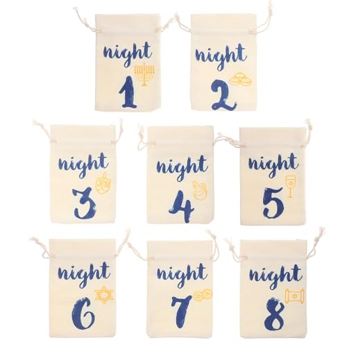 PRETYZOOM 8 Stück Chanukka-party-geschenktüten, Kleine Wiederverwendbare Beutel Mit Kordelzug Für Süßigkeiten, Schmuck, , Verpackungsbeutel, Süßigkeiten-verpackungsbeutel PRETYZOOM 8 Stück Chanukka-party-geschenktüten, Kleine Wiederverwendbare Beutel Mit Kordelzug Für Süßigkeiten, Schmuck, , Verpackungsbeutel, Süßigkeiten-verpackungsbeutel von PRETYZOOM
