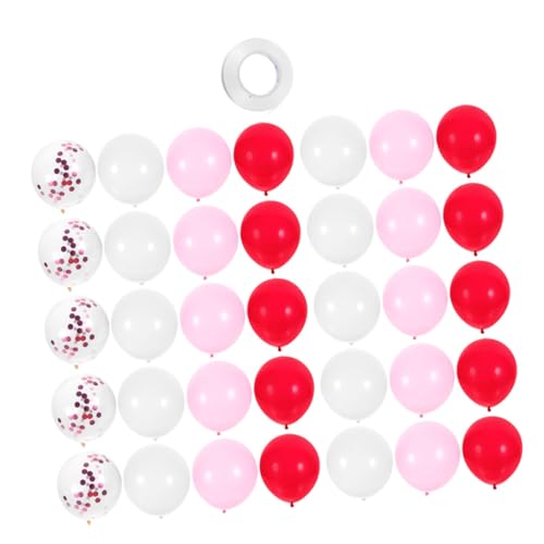PRETYZOOM 80Pcs valentinstag ballon Bausätze Dekorationen hochzeitsballons hochzeitsluftballons dekoration party ballonie Luftballons zum Valentinstag Valentinstag-Ballons hochwertiger Latex von PRETYZOOM