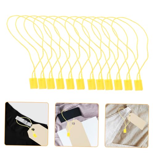 PRETYZOOM 950Stücke Hängeschild Befestigungselemente Für Kleidungsetiketten Lange Schnur Verschlüsse Für Boutiquen Geschenkverpackungen Goldfarbe von PRETYZOOM