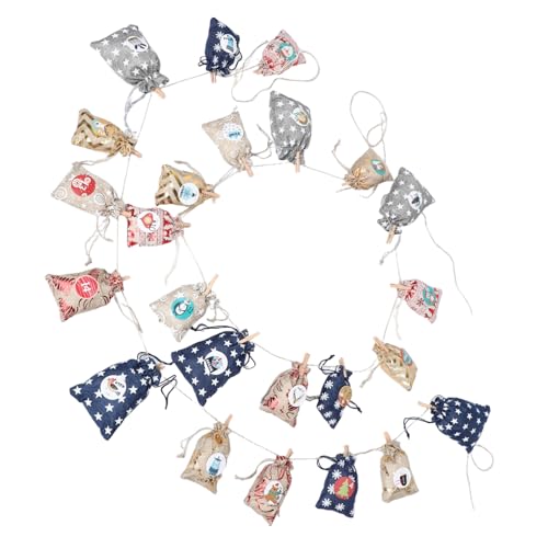 PRETYZOOM Adventskalender mit Zahlen Wiederverwendbare Robuste Jutesäckchen mit Zugband Weihnachtliche DIY Countdown Taschen für Familienaktivitäten und Festliche Dekoration PRETYZOOM Adventskalender mit Zahlen Wiederverwendbare Robuste Jutesäckchen mit Zugband Weihnachtliche DIY Countdown Taschen für Familienaktivitäten und Festliche Dekoration von PRETYZOOM