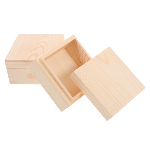 PRETYZOOM Aufbewahrungsboxen Aus Holz Für Bastelprojekte. Deckel Für Schmuckschatulle Aus Unbehandeltem Kiefernholz. PRETYZOOM Aufbewahrungsboxen Aus Holz Für Bastelprojekte. Deckel Für Schmuckschatulle Aus Unbehandeltem Kiefernholz. von PRETYZOOM