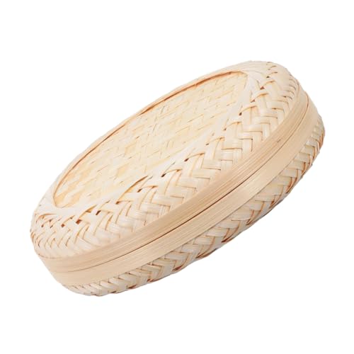 PRETYZOOM Eleganter Geflochtener Bambuskorb mit Deckel für Aufbewahrung von Kleinen Gegenständen Runder Organizer für Schreibtisch und Handgefertigtes Stilvolles Design aus Natürlichem PRETYZOOM Eleganter Geflochtener Bambuskorb mit Deckel für Aufbewahrung von Kleinen Gegenständen Runder Organizer für Schreibtisch und Handgefertigtes Stilvolles Design aus Natürlichem von PRETYZOOM