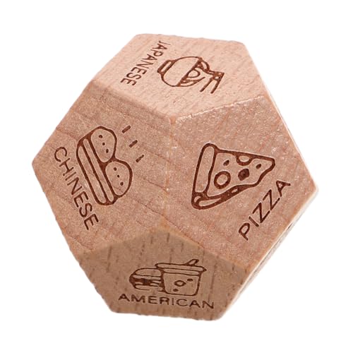 PRETYZOOM Essensentscheidungswürfel Geburtstagsgeschenk zur Feier für Paare Party Spiele Würfelspiele Lebensmittelauswahlwürfel Buchsbaum Light Brown PRETYZOOM Essensentscheidungswürfel Geburtstagsgeschenk zur Feier für Paare Party Spiele Würfelspiele Lebensmittelauswahlwürfel Buchsbaum Light Brown von PRETYZOOM