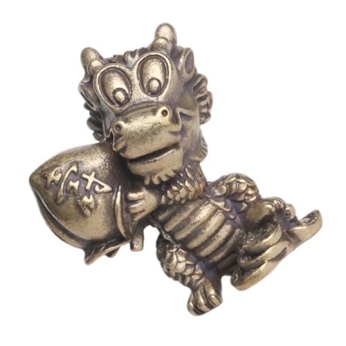 PRETYZOOM Exquisites Langlebigkeitsdekor Dinosaurier-Ornament Aus Messing Tierskulptur Für Zuhause von PRETYZOOM