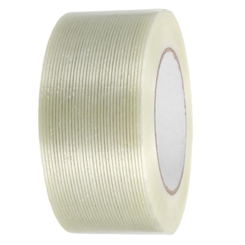 PRETYZOOM Faserband Hochleistungs Umreifungsband Glasfaser Umreifungsband Hochleistungs Gewebeband Filament Verstärktes Klebeband Verstärktes Packband Transparenter von PRETYZOOM