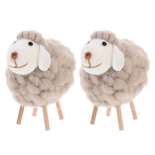 PRETYZOOM Filz Schaf Figur Dekofigur Weihnachtsfiguren: 2 Stücke Holz Weihnachten Dekoration Ornamente Wohnzimmer Tischdeko Holzfiguren Weihnachtsschmuck Xmas Deko Objekt Kinder PRETYZOOM Filz Schaf Figur Dekofigur Weihnachtsfiguren: 2 Stücke Holz Weihnachten Dekoration Ornamente Wohnzimmer Tischdeko Holzfiguren Weihnachtsschmuck Xmas Deko Objekt Kinder von PRETYZOOM