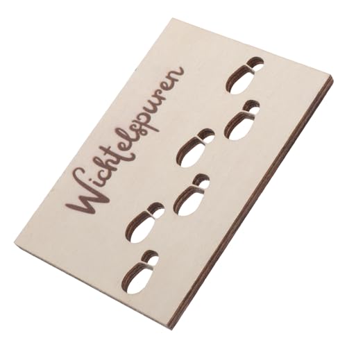 PRETYZOOM Elegante Weihnachts-zwerg-fußabdruck-vorlage Für Die Heimdekoration Einzigartiges Design Zwerg-Schablone Für Das Basteln An Feiertagen von PRETYZOOM