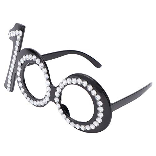 Geburtstag Nummer Brille Kristallrahmen Strass Digital 100 Kostüm Sonnenbrille Neuheit Brille Foto Requisite für 100. Geburtstag Hochzeitsfeier Geburtstag Nummer Brille Kristallrahmen Strass Digital 100 Kostüm Sonnenbrille Neuheit Brille Foto Requisite für 100. Geburtstag Hochzeitsfeier von PRETYZOOM