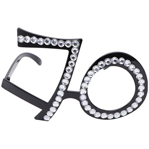 PRETYZOOM Geburtstag Nummer Brille Kristallrahmen Strass Digital 70 Kostüm Sonnenbrille Neuheit Brille Foto Requisite für 70. Geburtstag Hochzeitsfeier Dekor PRETYZOOM Geburtstag Nummer Brille Kristallrahmen Strass Digital 70 Kostüm Sonnenbrille Neuheit Brille Foto Requisite für 70. Geburtstag Hochzeitsfeier Dekor von PRETYZOOM
