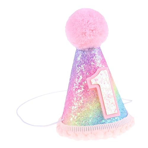 PRETYZOOM Geburtstagshut Für Kinder Fischschuppen-design Partyhüte Für 1-jährige PRETYZOOM Geburtstagshut Für Kinder Fischschuppen-design Partyhüte Für 1-jährige von PRETYZOOM