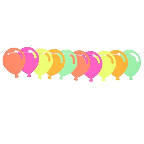 PRETYZOOM Girlande Aus Papier Dekorationen Party Brunnenkerzen Ballon Glühen Braut- Lichter Spielzimmer- Papierstreamer Partei Hängende Verzierung Hängende Girlande Hintergrund Ammer von PRETYZOOM