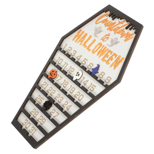 PRETYZOOM Halloween Countdown Kalender aus Holz Sargform Adventskalender für Halloween Dekoration Kreativ und Langlebig für Tischdekoration PRETYZOOM Halloween Countdown Kalender aus Holz Sargform Adventskalender für Halloween Dekoration Kreativ und Langlebig für Tischdekoration von PRETYZOOM