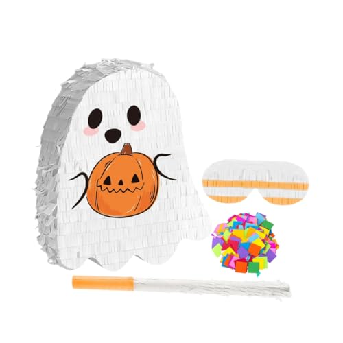 PRETYZOOM Halloween Pinata mit Geisterdesign Piñata zum Befüllen mit Süßigkeiten Partydeko für Drinnen und Draußen Mexikanisches Karnevalsthema Einfach Aufzuhängen für Halloween Feiern PRETYZOOM Halloween Pinata mit Geisterdesign Piñata zum Befüllen mit Süßigkeiten Partydeko für Drinnen und Draußen Mexikanisches Karnevalsthema Einfach Aufzuhängen für Halloween Feiern von PRETYZOOM