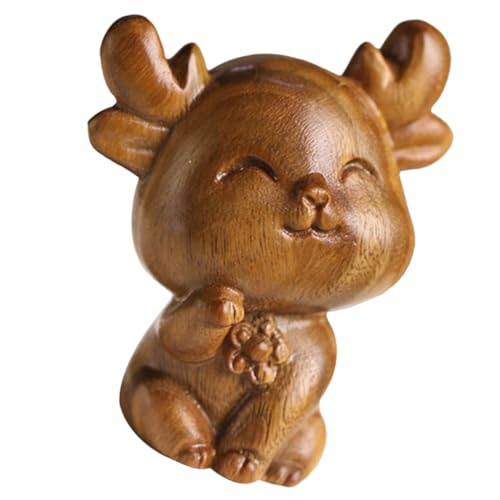 PRETYZOOM Hirschstatue Aus Verawood Schreibtischdekoration Aus Grünem Sandelholz Miniatur-hirschfigur Stilvoller Raumschmuck Wohndekoration PRETYZOOM Hirschstatue Aus Verawood Schreibtischdekoration Aus Grünem Sandelholz Miniatur-hirschfigur Stilvoller Raumschmuck Wohndekoration von PRETYZOOM
