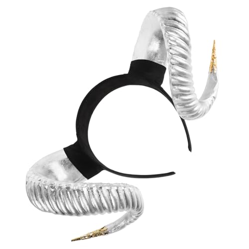 PRETYZOOM Hörner Haarband Teufelskopfband für Halloween Realistisches RAM Horns Accessoire für Frauen für Kostümpartys und Cosplay PRETYZOOM Hörner Haarband Teufelskopfband für Halloween Realistisches RAM Horns Accessoire für Frauen für Kostümpartys und Cosplay von PRETYZOOM