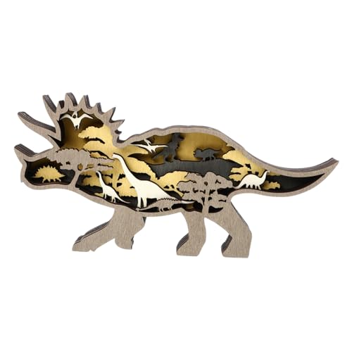 PRETYZOOM Dinosaurier-schnitzerei-Ornament Für Das Home-Office Holzdekor Schreibtisch-Accessoires Büro-Desktop-schmuck PRETYZOOM Dinosaurier-schnitzerei-Ornament Für Das Home-Office Holzdekor Schreibtisch-Accessoires Büro-Desktop-schmuck von PRETYZOOM