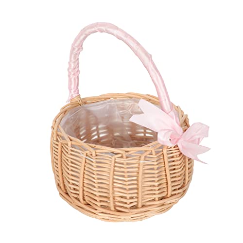 PRETYZOOM Blumenkorb Aus Rattan Für Hochzeiten Handgefertigter Geflochtener Aufbewahrungskorb Mit Natürlichem Design Für Blumenmädchen Und Tischdekoration Für Romantische Feiern Und PRETYZOOM Blumenkorb Aus Rattan Für Hochzeiten Handgefertigter Geflochtener Aufbewahrungskorb Mit Natürlichem Design Für Blumenmädchen Und Tischdekoration Für Romantische Feiern Und von PRETYZOOM