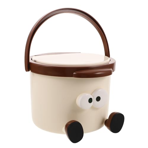 PRETYZOOM Kleiner Tisch Mülleimer mit Druckdeckel Kawaii Mini Abfallbehälter aus Kunststoff Praktischer Desktop Wastepaper Bucket für Büro Schlafzimmer Badezimmer und Schminktisch PRETYZOOM Kleiner Tisch Mülleimer mit Druckdeckel Kawaii Mini Abfallbehälter aus Kunststoff Praktischer Desktop Wastepaper Bucket für Büro Schlafzimmer Badezimmer und Schminktisch von PRETYZOOM