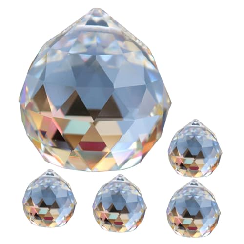 PRETYZOOM Kronleuchter- Kristallprismen 40 Mm Kronleuchter-edelsteine Hochzeit Hängende Prismen Perlen Hängendes Ornament Wohndekor-accessoire von PRETYZOOM