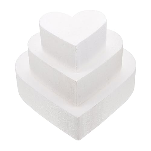 PRETYZOOM -Kuchen In Herzform 3 Etagen Herz-Schaumstoff-Kuchenattrappen Gefälschte Hochzeitstorte Styropor-Schaumstoff-Kuchenmodell Kuchenmodellierung Für Valentinstag-Party-Dekoration PRETYZOOM -Kuchen In Herzform 3 Etagen Herz-Schaumstoff-Kuchenattrappen Gefälschte Hochzeitstorte Styropor-Schaumstoff-Kuchenmodell Kuchenmodellierung Für Valentinstag-Party-Dekoration von PRETYZOOM