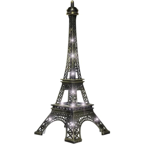 PRETYZOOM Led-Eiffelturm-Nachtlampe Leuchtende Eiffelturm-Figur Metallturm Architekturornament Tischdekoration Für Wohnzimmer Schlafzimmer Schwarz PRETYZOOM Led-Eiffelturm-Nachtlampe Leuchtende Eiffelturm-Figur Metallturm Architekturornament Tischdekoration Für Wohnzimmer Schlafzimmer Schwarz von PRETYZOOM