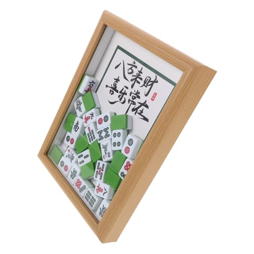 PRETYZOOM Mahjong Bilderrahmen Holz DIY Chinesische Traditionelle Handwerkskunst Tischdekoration mit Mahjong Fliesen für Zuhause und Büro PRETYZOOM Mahjong Bilderrahmen Holz DIY Chinesische Traditionelle Handwerkskunst Tischdekoration mit Mahjong Fliesen für Zuhause und Büro von PRETYZOOM