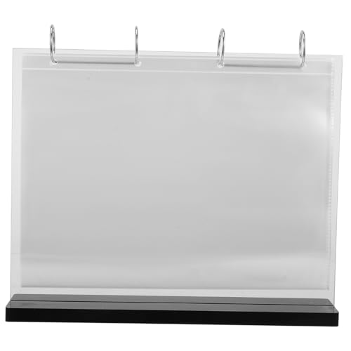 PRETYZOOM Menüständer mit Holzsockel Seitiger Kartenhalter für Teestuben Doppelseitiges Flip Design Langlebig Leicht zu Reinigen PRETYZOOM Menüständer mit Holzsockel Seitiger Kartenhalter für Teestuben Doppelseitiges Flip Design Langlebig Leicht zu Reinigen von PRETYZOOM