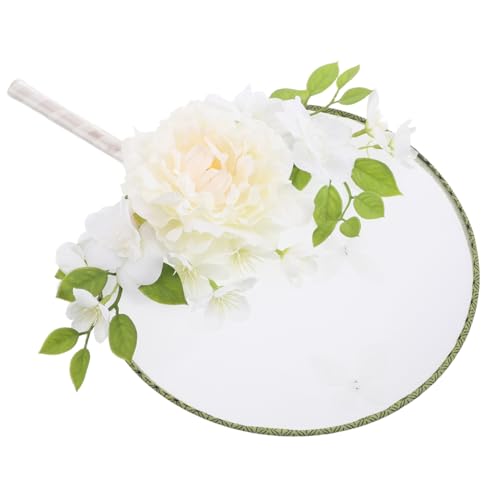 PRETYZOOM Neuer chinesischer Ballfan Chinesischer Fächer für Hochzeit rustikale Handfächer Fans handhaben Handkreisfächer Tanzfans für Frauen Fächer für Hochzeitsgäste Stoff Weiß PRETYZOOM Neuer chinesischer Ballfan Chinesischer Fächer für Hochzeit rustikale Handfächer Fans handhaben Handkreisfächer Tanzfans für Frauen Fächer für Hochzeitsgäste Stoff Weiß von PRETYZOOM