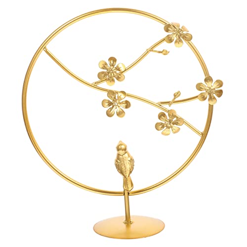 PRETYZOOM Ornamente Metall Tischdekor Schreibtischdekoration Skulptur Moderne Statue Blumengesteck Metalldesign Blattdekor Für Schreibtisch Moderne Metallstatue Dekorative von PRETYZOOM
