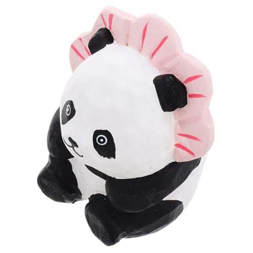 PRETYZOOM Panda-Statue Aus Holz Panda-Ornament Für Die Heimdekoration Handgeschnitzte Holzfigur Panda-themengeschenk PRETYZOOM Panda-Statue Aus Holz Panda-Ornament Für Die Heimdekoration Handgeschnitzte Holzfigur Panda-themengeschenk von PRETYZOOM