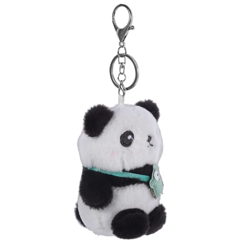 PRETYZOOM Panda-schlüsselanhänger Taschen-rucksack-anhänger Rucksackanhänger Geldbörse Rucksack Handtaschenanhänger Plüsch-schlüsselanhänger Bär Halterung Karikatur Pp Baumwolle von PRETYZOOM