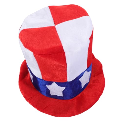 PRETYZOOM Patriotischer Stovepipe Hut Us Flagge Zylinderhut für Unabhängigkeitstag Kostümparty Zubehör für Mottofeiern und Geburtstage Zufällige Farbe PRETYZOOM Patriotischer Stovepipe Hut Us Flagge Zylinderhut für Unabhängigkeitstag Kostümparty Zubehör für Mottofeiern und Geburtstage Zufällige Farbe von PRETYZOOM