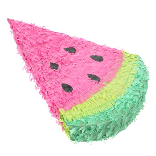 PRETYZOOM Piñata Pinata für die Brautparty mexikanische Pinata Spielzeug Ornament Hochzeitsdekorationen Wassermelonen-Pinata Geburtstagsschmuck Sommer Karton Schweinebraten von PRETYZOOM
