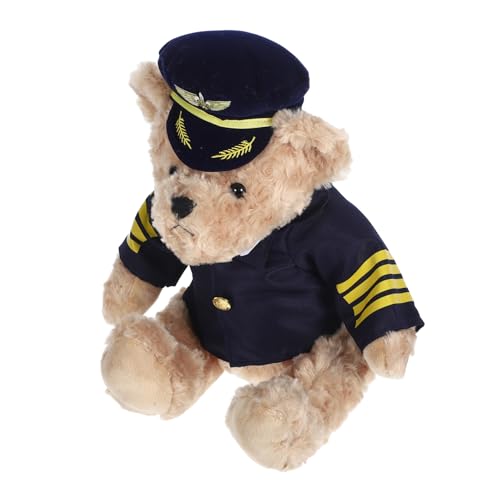 PRETYZOOM Plüschbär Plüsch Plüschtier Flugzeugpilot Kuscheltier Kreatives Plüschtier Bär Plüschpuppe ausgestopfte Bärenpuppe süßer Stoffbär PP Baumwolle PRETYZOOM Plüschbär Plüsch Plüschtier Flugzeugpilot Kuscheltier Kreatives Plüschtier Bär Plüschpuppe ausgestopfte Bärenpuppe süßer Stoffbär PP Baumwolle von PRETYZOOM