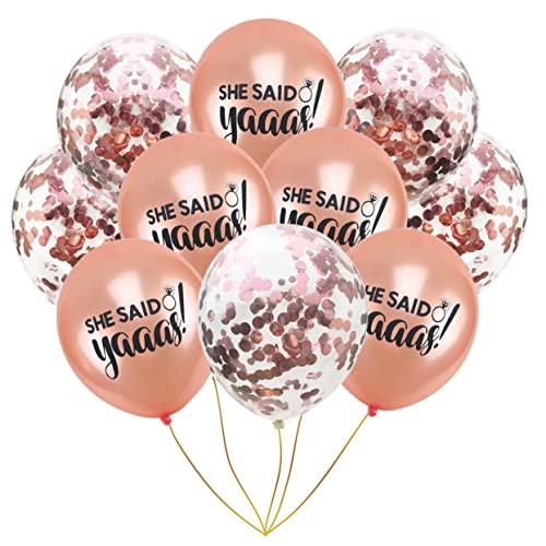 PRETYZOOM 12in Rose Gold Ballon Set Konfetti 15 Stücke Latex Hochzeit Dekorationen Für Engagement Party PRETYZOOM 12in Rose Gold Ballon Set Konfetti 15 Stücke Latex Hochzeit Dekorationen Für Engagement Party von PRETYZOOM