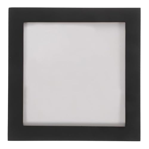PRETYZOOM Sammle Bilderrahmen CD-Rahmen Albumrahmen aufnehmen CD-Einlegerahmen CD-Hüllenhalter-Organizer Vinylrahmen Aufnahmerahmen Vinyl-Schallplattendisplay CD-Wanddisplay hölzern Black von PRETYZOOM