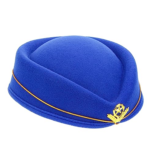 PRETYZOOM Stilvolle Flugbegleiter-mütze Retro-flugbegleiter-cosplay-kappe Uniform-kappe von PRETYZOOM