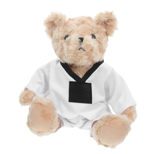 PRETYZOOM Taekwondo Bär Plüschtier Süßes Kuscheliges Stofftier Für Taekwondo Und Karate Fans Kreatives Für Plüschtier Mit Schwarzem Gürtel PRETYZOOM Taekwondo Bär Plüschtier Süßes Kuscheliges Stofftier Für Taekwondo Und Karate Fans Kreatives Für Plüschtier Mit Schwarzem Gürtel von PRETYZOOM