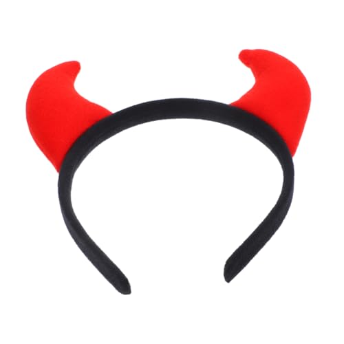 PRETYZOOM Teufelshörner Haarreif Halloween Kostüm Zubehör mit Design für Cosplay und Partys Komfortabel und Robust für Stundenlangen Tragekomfort von PRETYZOOM